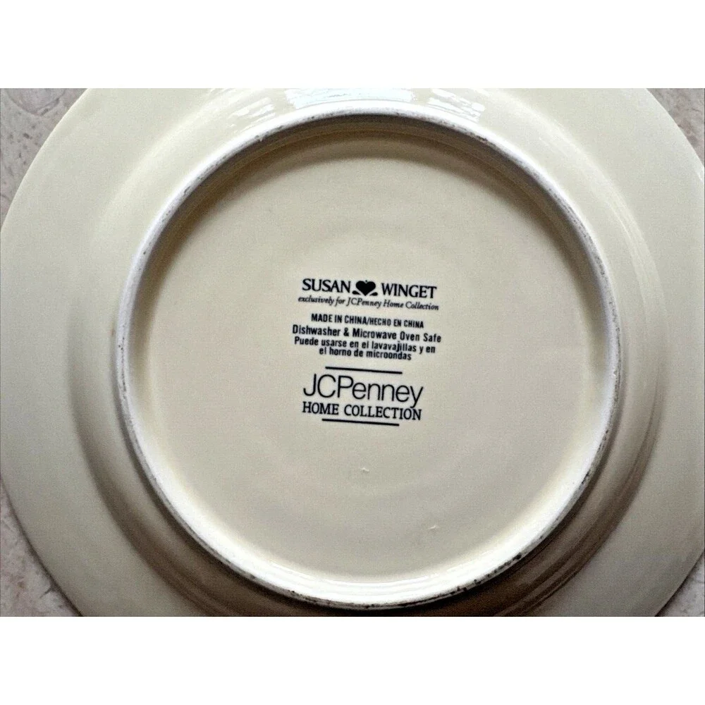 Susan Winget  Weathervane Set of 2 Salad Plates Home Collection for JC Penny